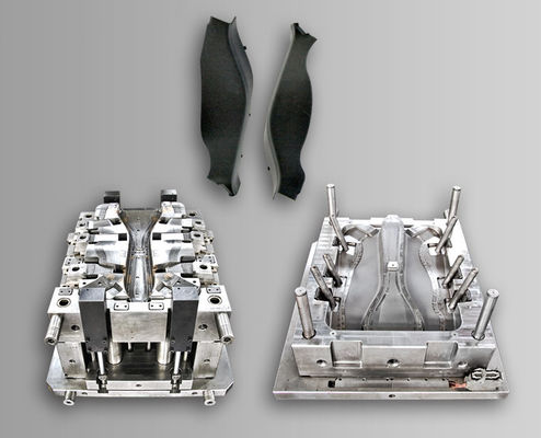 Customized Automotive Plastic Injection Mold Manufacturing Moulding Factory For Two Cavity PC/ABS/PP/POM Material Black