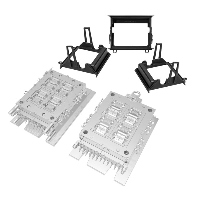 Edge Injector Module Injection Molding Mold Steel With 500 000 Shots Mold Life Edge Gate ...