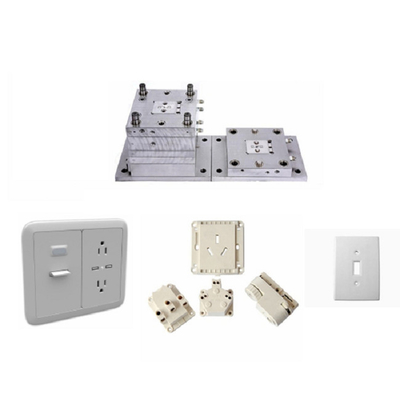 Wall Plug Switch Box Shell Plastic Injection Components ISO9001